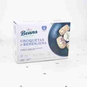 Croquetas de Berenjenas. Beans Super Foods. Alimento congelado rebosado a base de Berenjenas. 6 unidades. 280 gramos. Producto Vegano