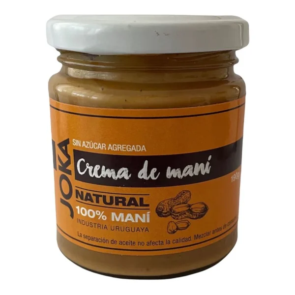 Crema de Maní Natural. 190grs de puro sabor. 100% Natural puro maní. La Cocina de Gualberto