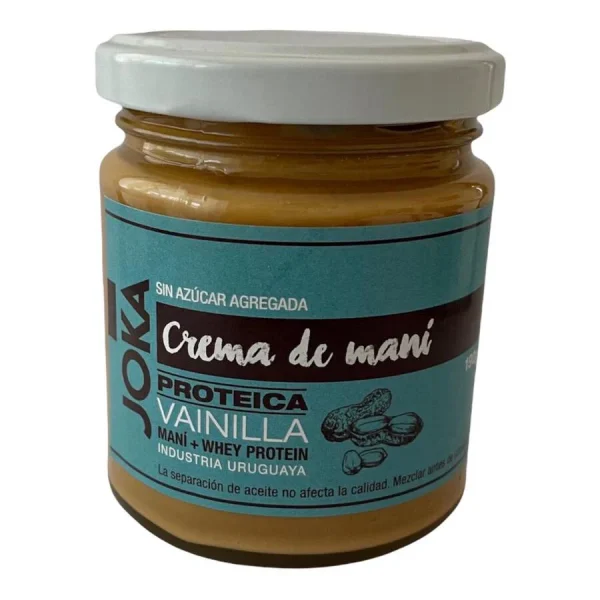 Crema de Maní Proteica. Crema de Maní 100% Natural con Proteína. Sin Azúcar agregada. Sin Aceites agregados. Sin conservantes ni aditivos químicos. Sin Gluten